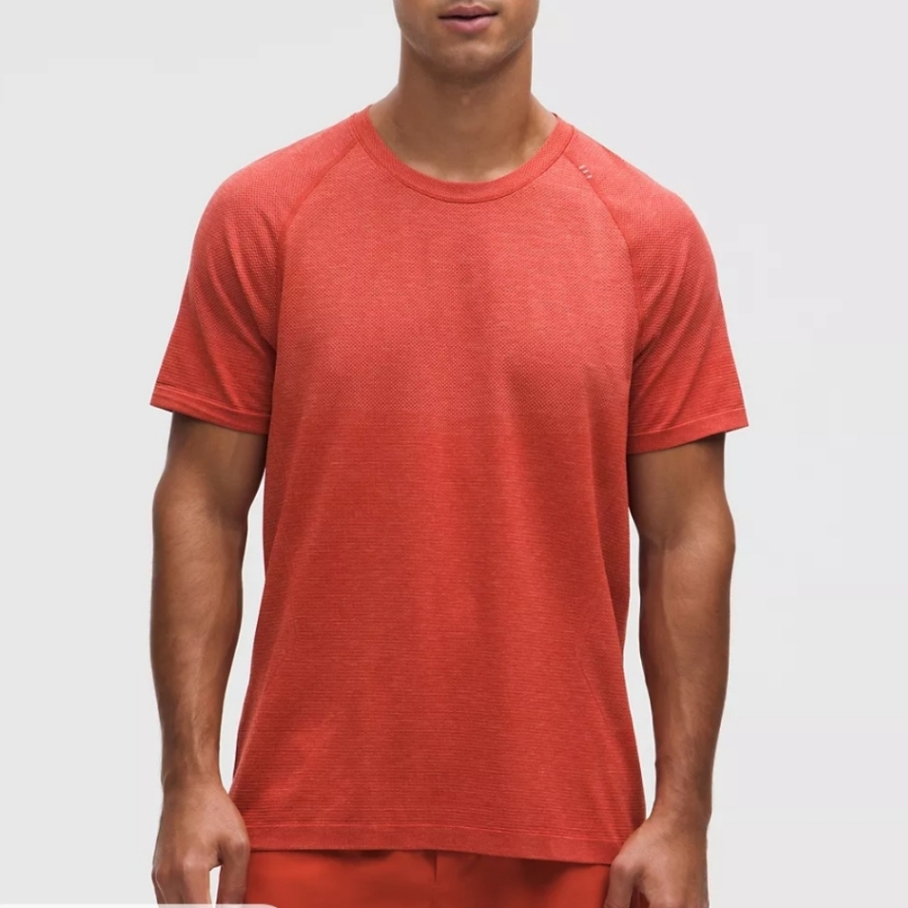 Lululemon Metal Vent Tech Short Sleeve Shirt In Orange